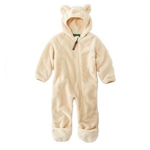 LL Bean hi pile fleece bunting - new (0-3 months)